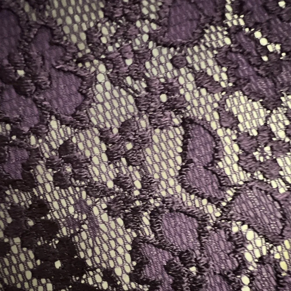 Purple Floral Lace Fabric Material Flowers & Plants 56